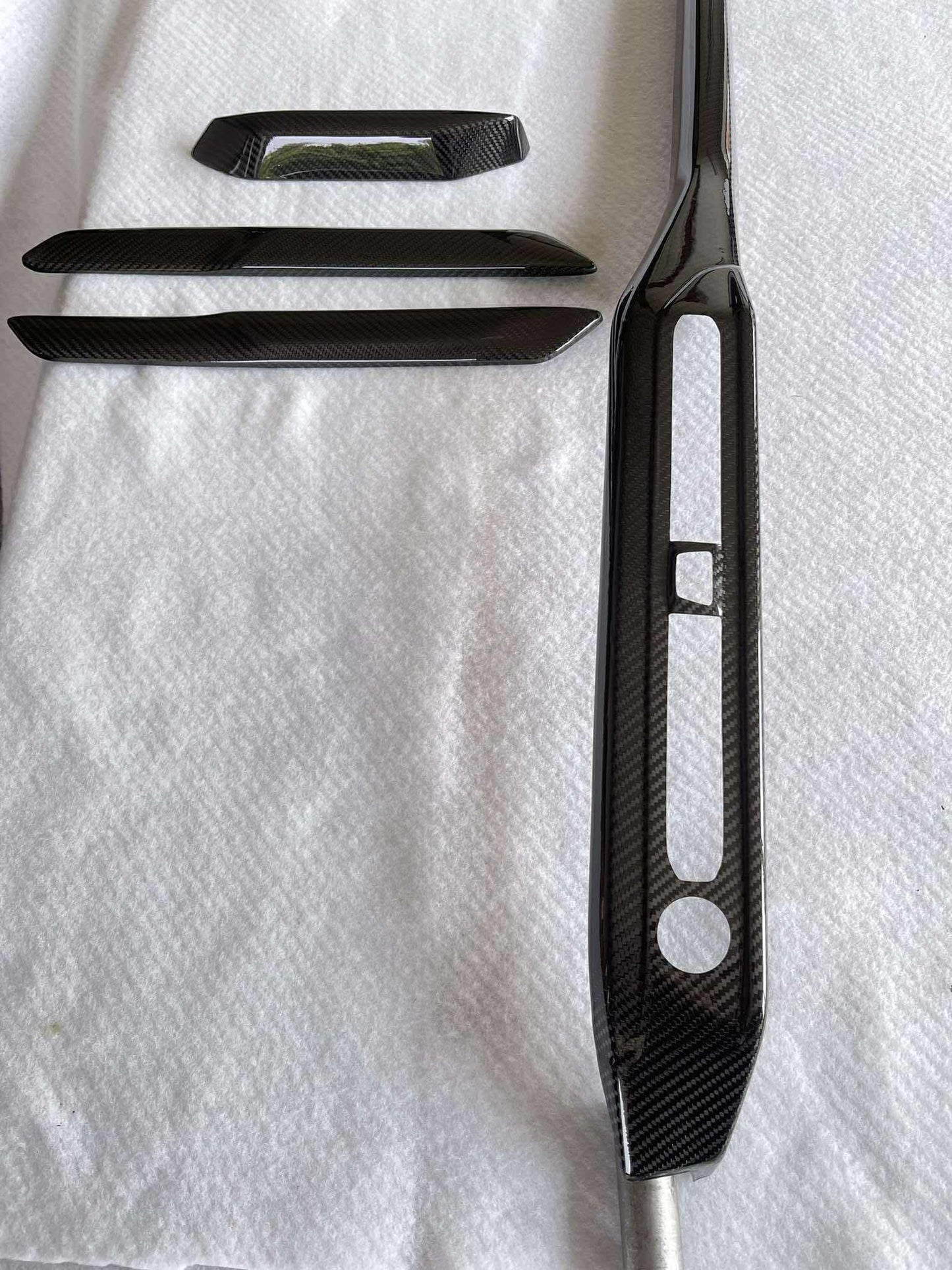 Ford Transit Custom Mk3 Genuine Carbon Fibre Interior Dash And Steering Wheel Trim Kit 2023/2025