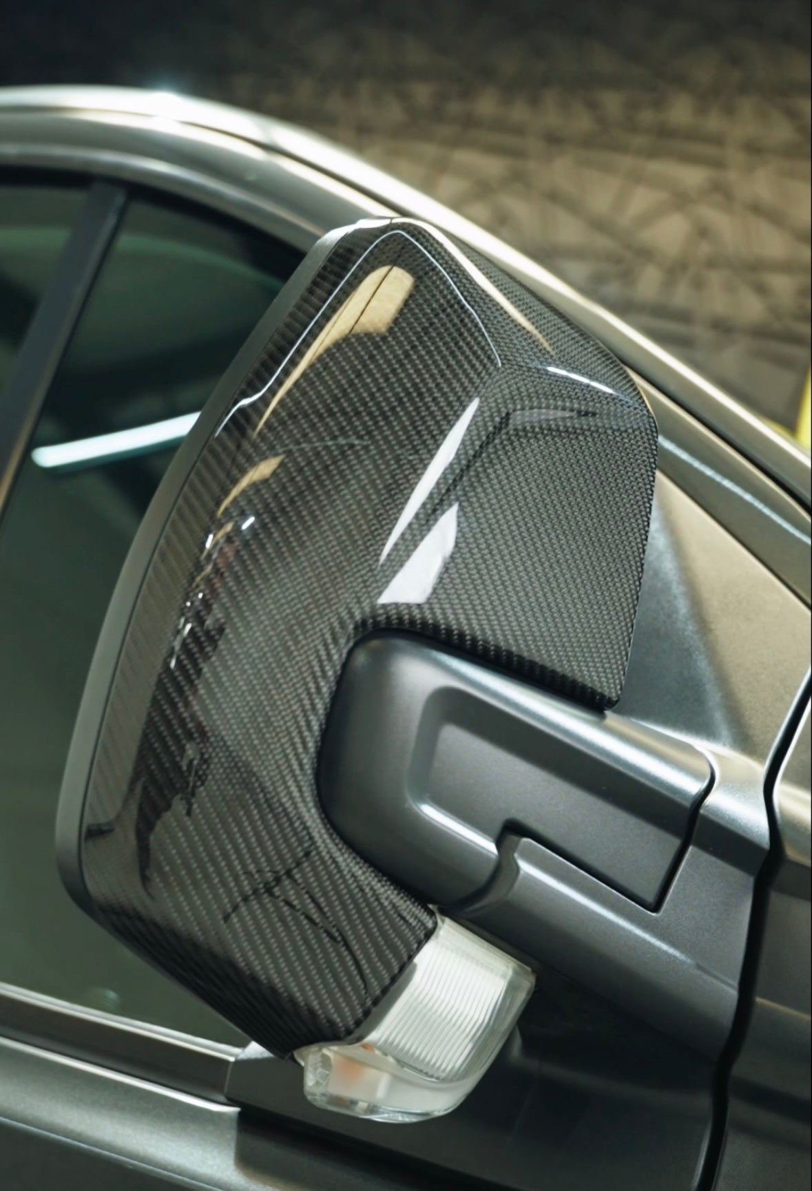 Ford Transit Custom Carbon Fibre Wing Mirror Covers D1