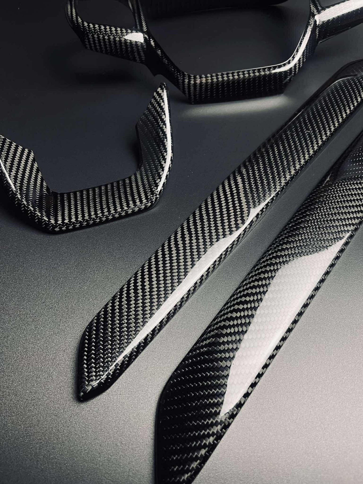 Ford Transit Custom Mk3 Genuine Carbon Fibre Interior Dash And Steering Wheel Trim Kit 2023/2025