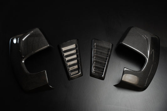 Ford Transit Custom Exterior Wing Mirror And Vent Carbon Pack D1